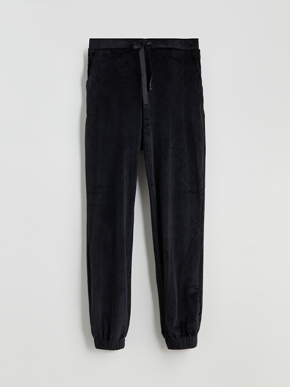 Elasticated Waist Velvet Women's Jogger Pyjama Bottoms-2