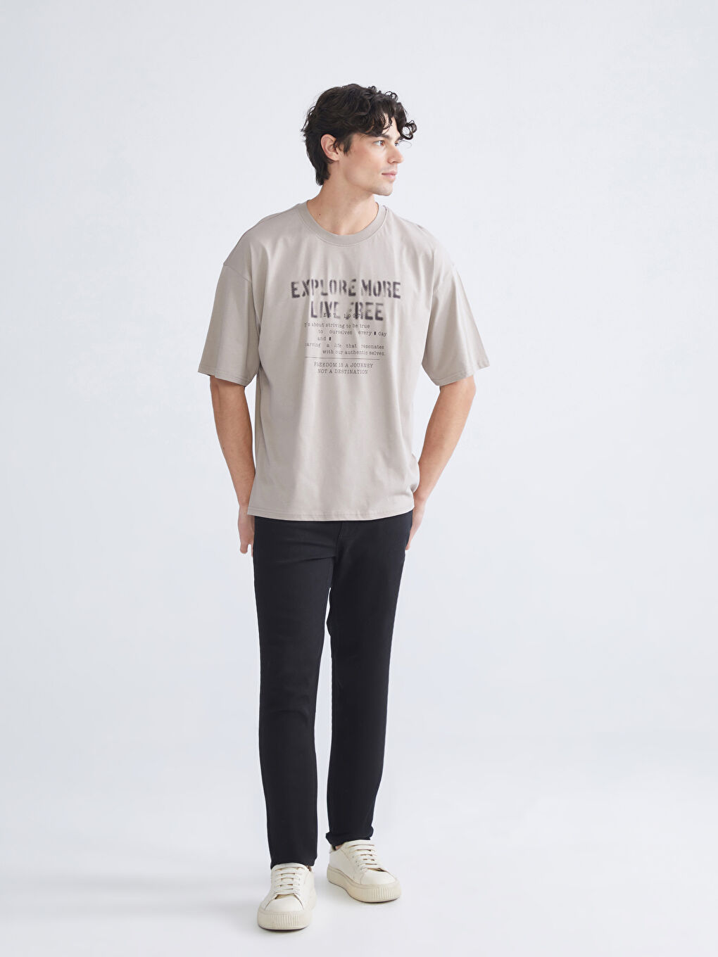 Crew Neck Printed Jersey Men's T-Shirt-1