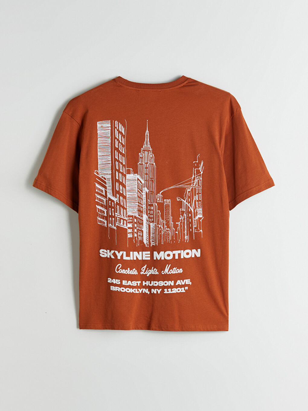 Crew Neck Printed Jersey Men's T-Shirt-5