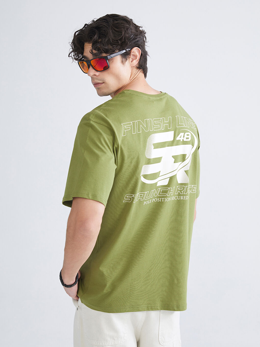 Crew Neck Printed Jersey Men's T-Shirt