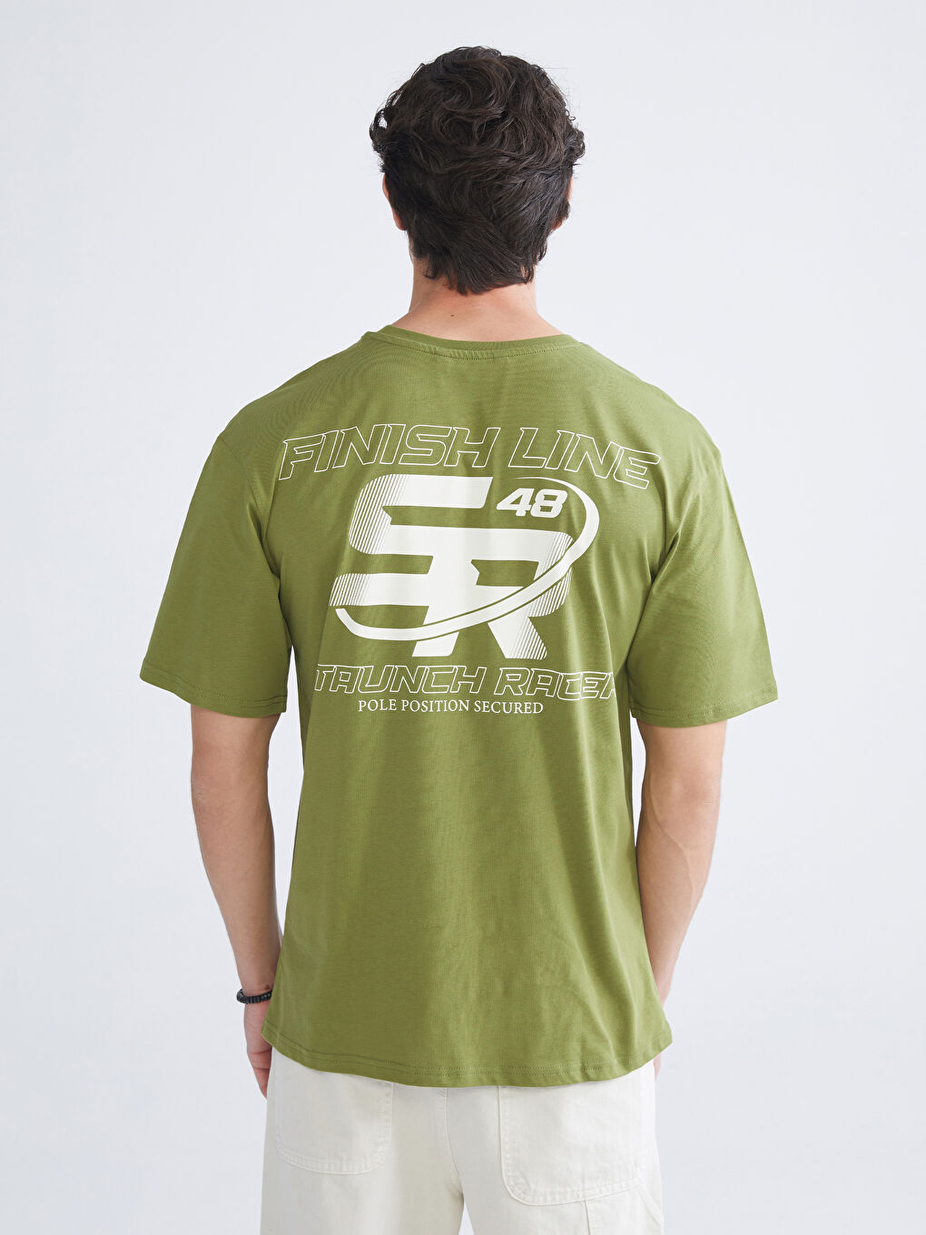 Crew Neck Printed Jersey Men's T-Shirt-3