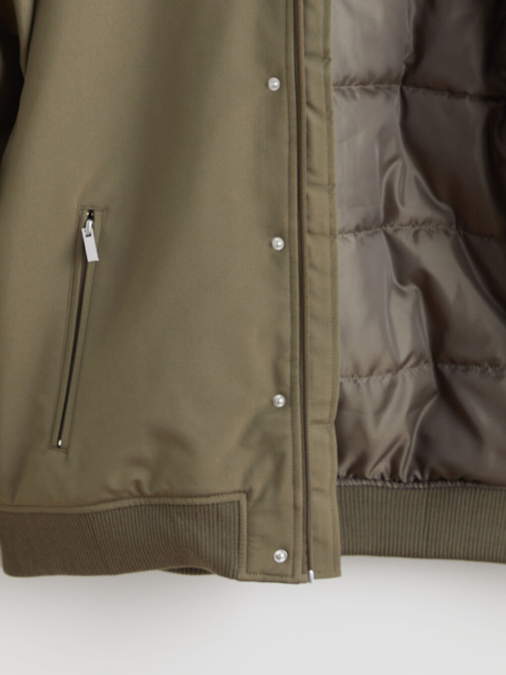 თავისუფალი ჭრის კაპიუშონიანი მამაკაცის ქურთუკი-6