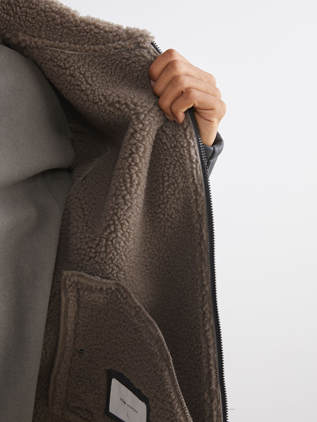 Man BROWN Faux Leather Coat-3