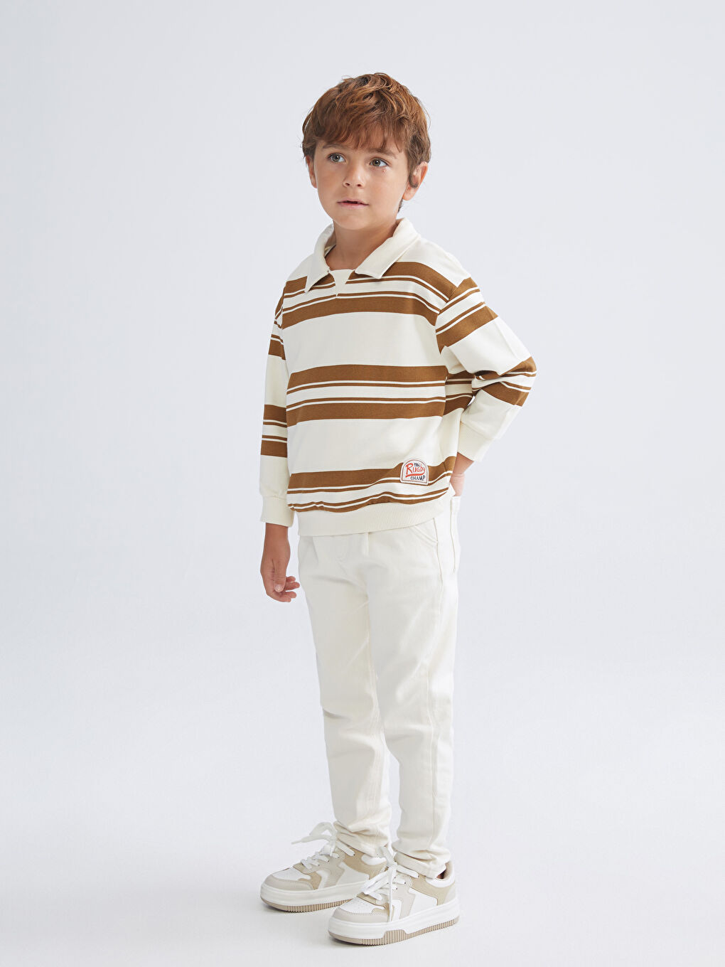 LCW Kids سویتشێرت یه‌خه‌ی پۆڵۆ بۆ کوڕان -W5HU29Z1-LQA
