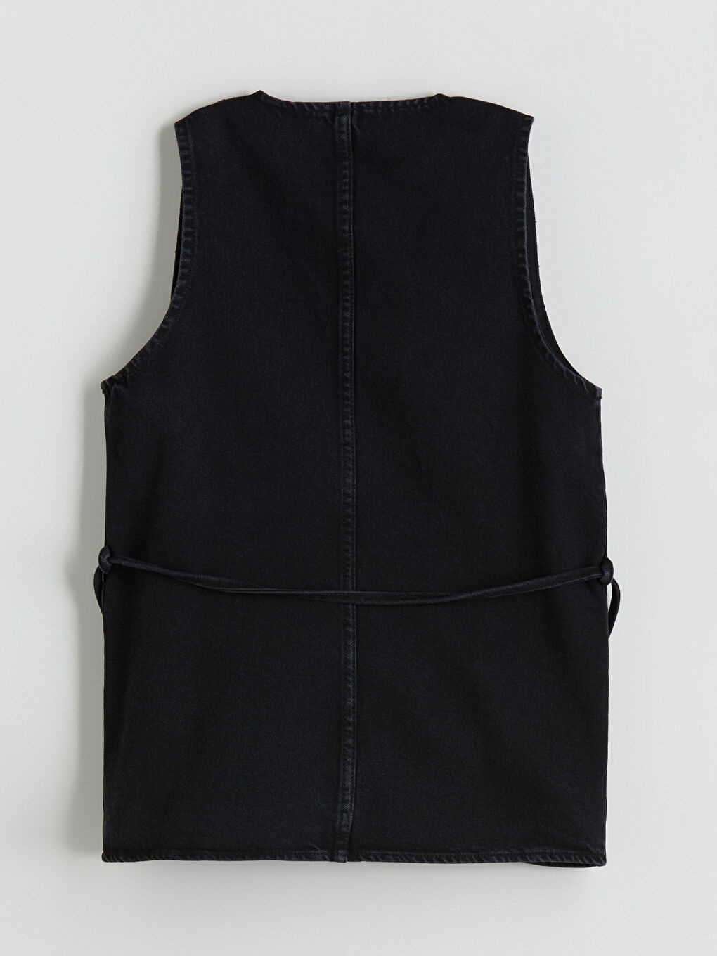 فيست دينيم بياقة على شكل حرف V للسيدات-5