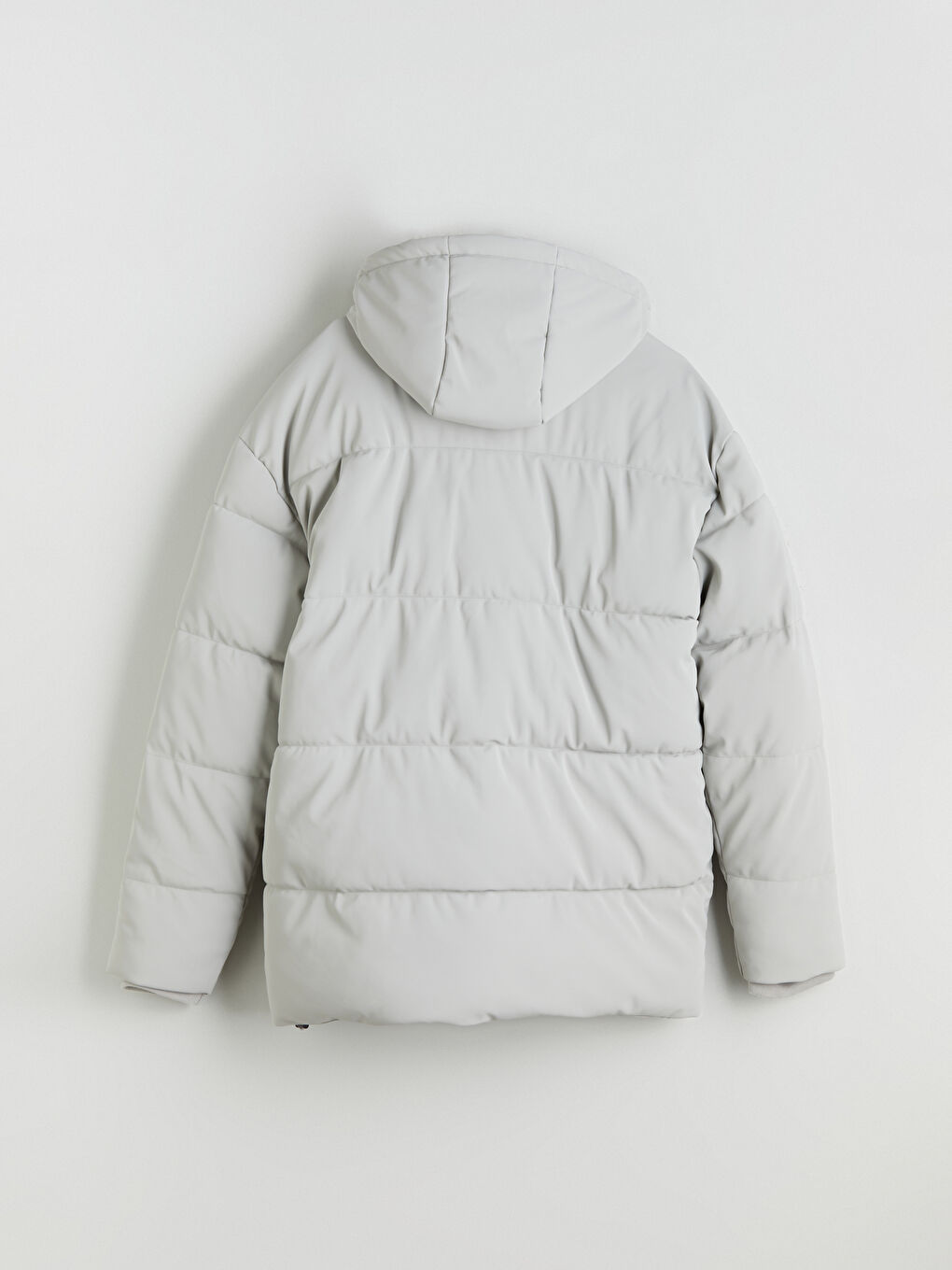 ерлерге арналған стандартты пішім капюшонды пальто-7