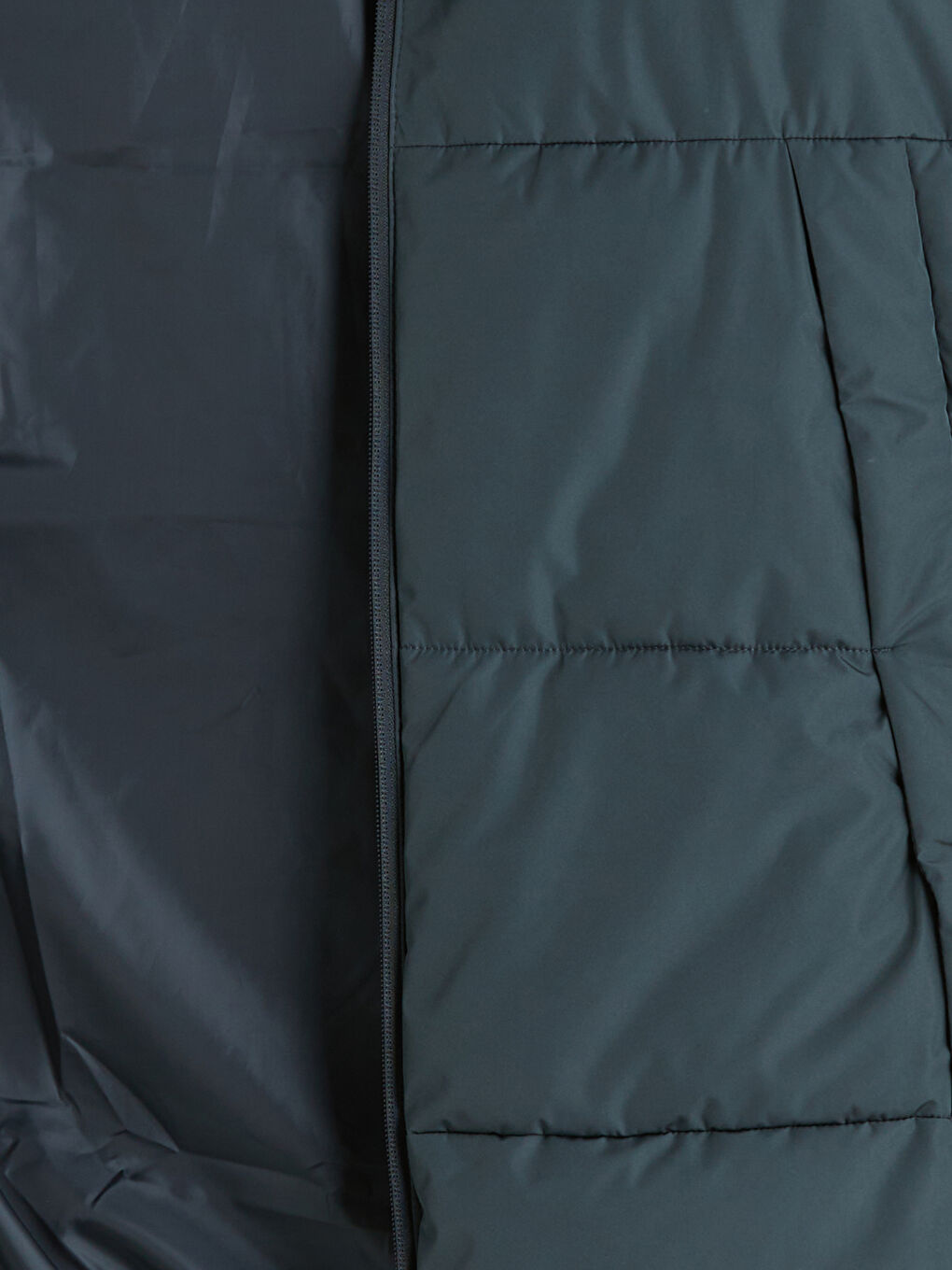 Yeşil Standart Kalıp Kapüşonlu Erkek Şişme Yelek-6