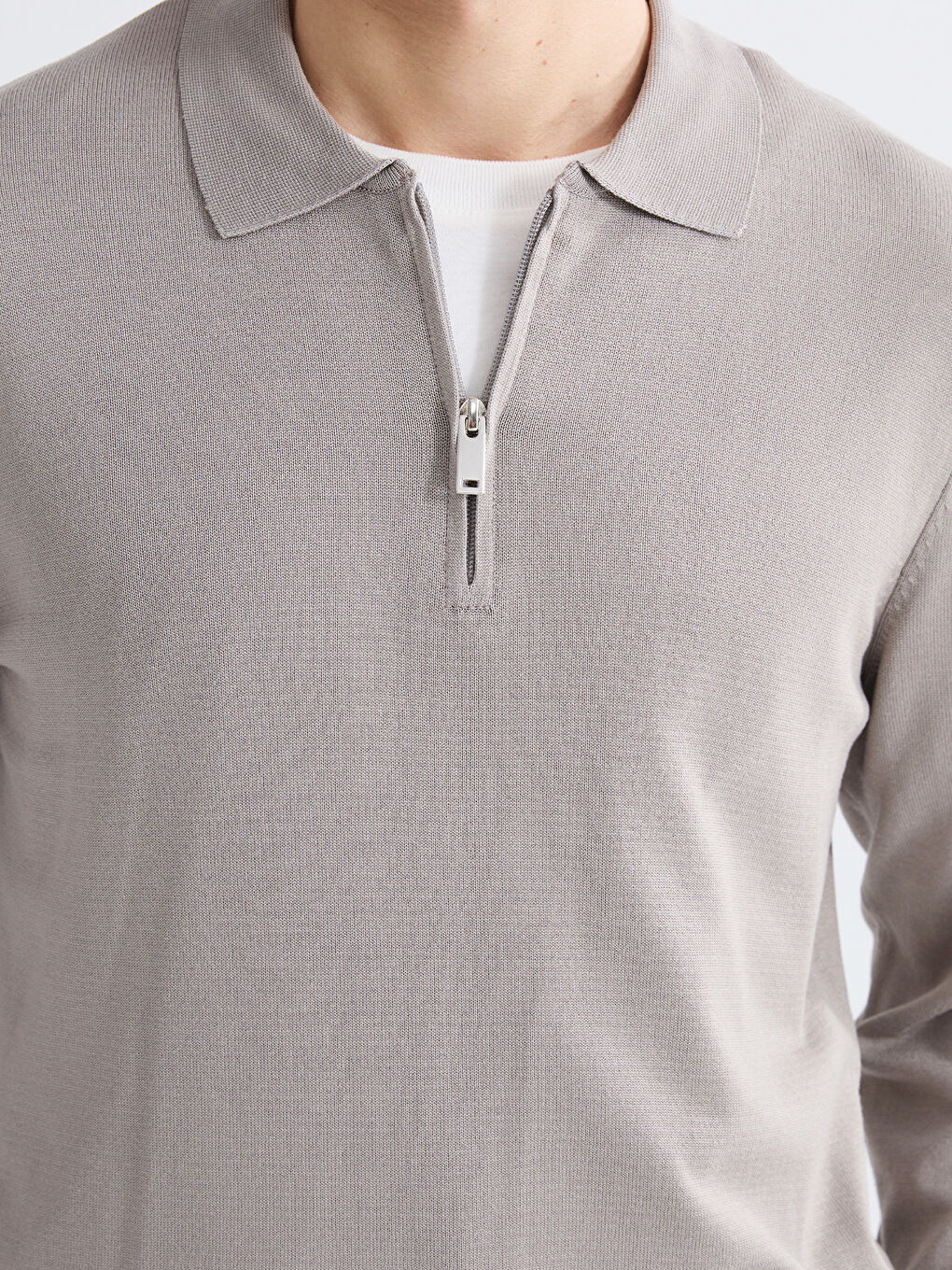 Polo Neck Men's Knitwear Sweater-2