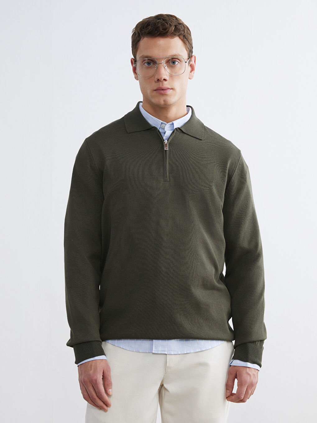 Muškarac TAMNO ZELENA Džemper 