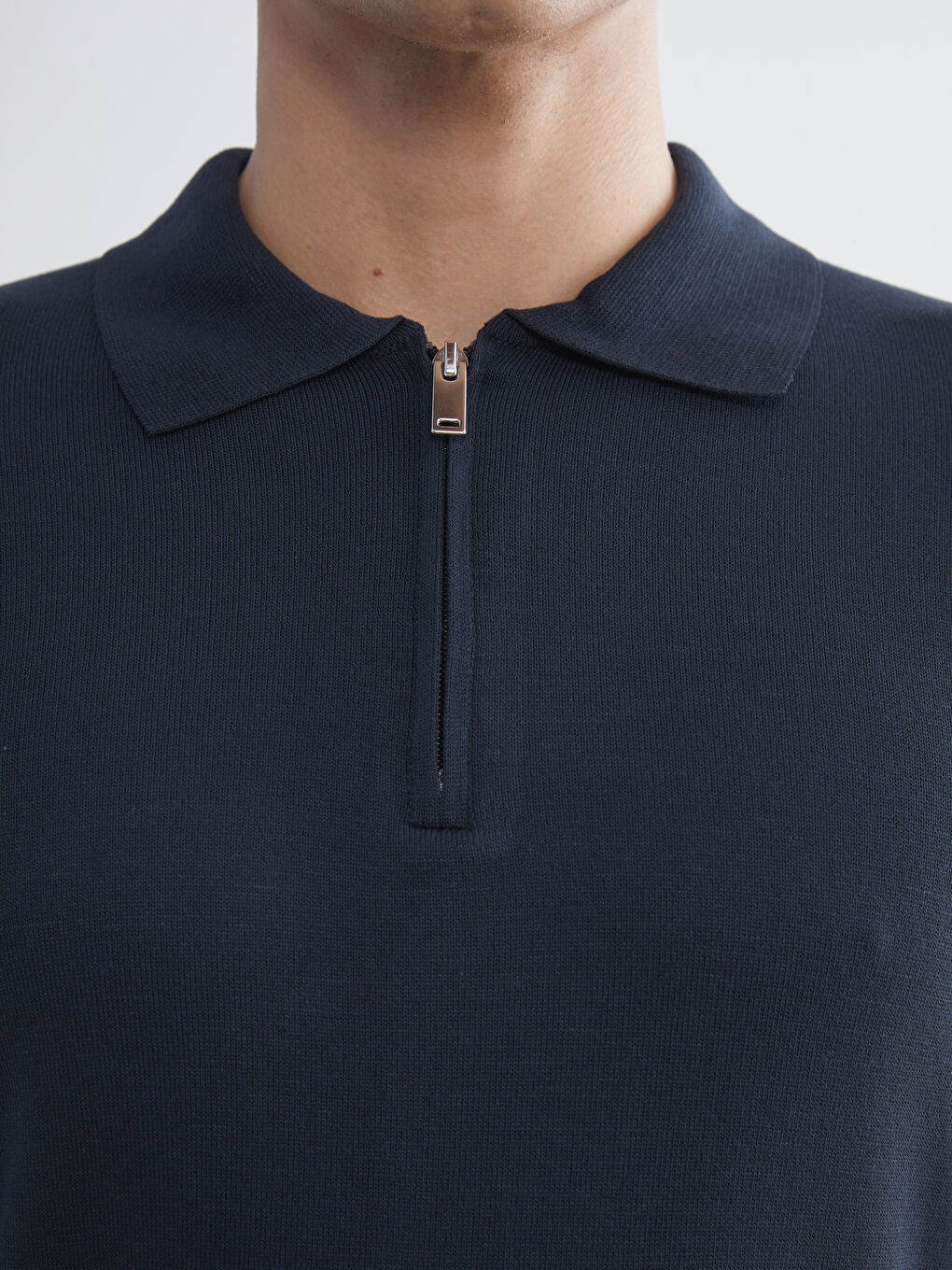 Polo Neck Men's Knitwear Sweater-2