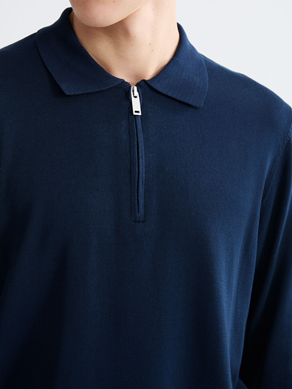 Polo Neck Men's Knitwear Sweater-2