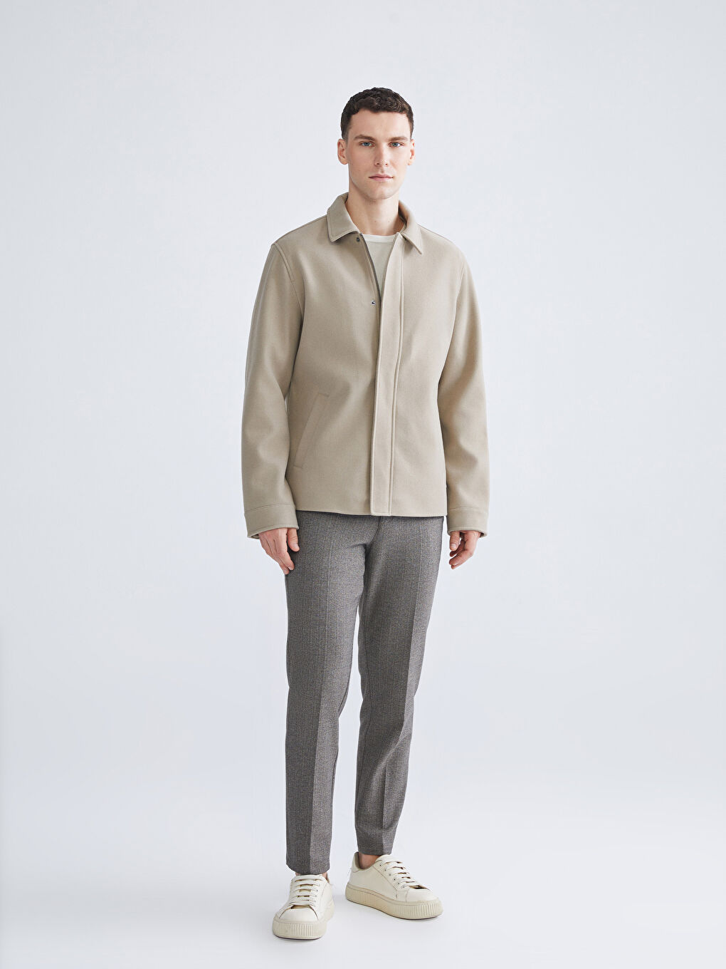 Standard Fit Collared Neck Men's Cachet Coat-1