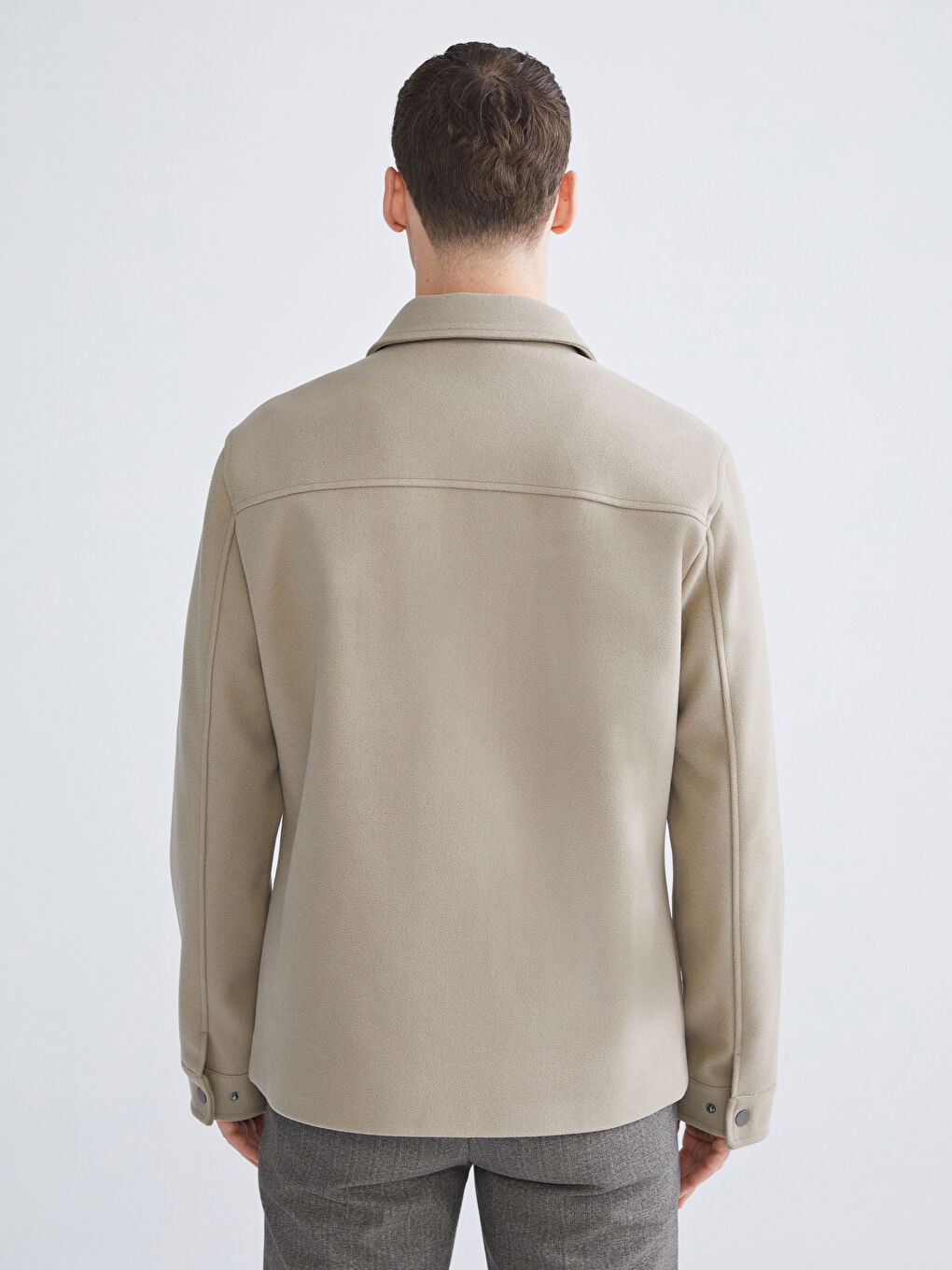 Standard Fit Collared Neck Men's Cachet Coat-4
