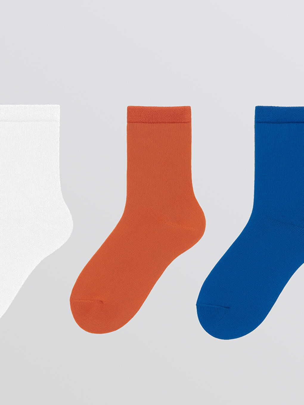 Turuncu Erkek Çocuk Soket Çorap 3'lü-1