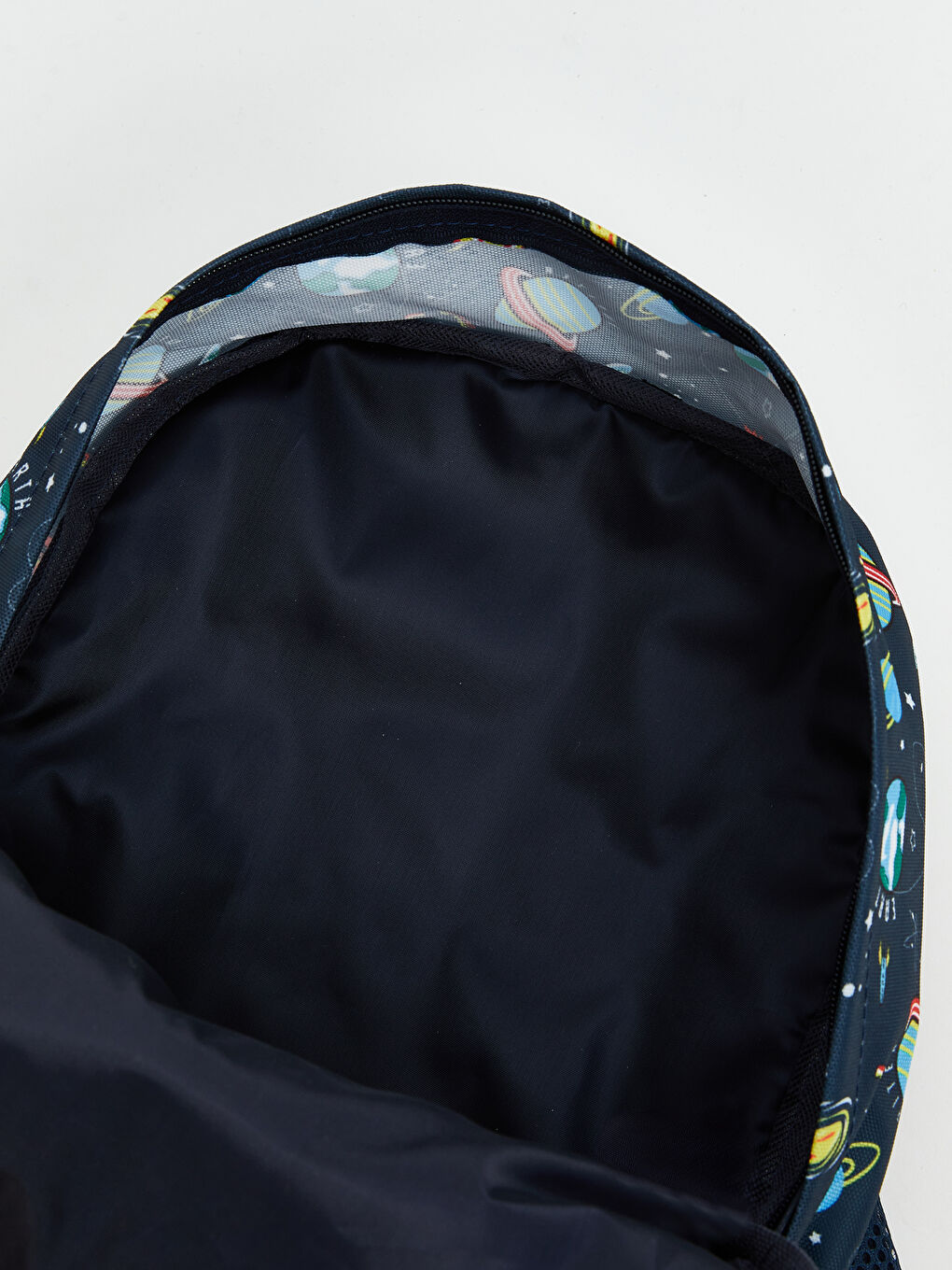 Lacivert Uzay Baskılı Erkek Çocuk Okul Çantası-3