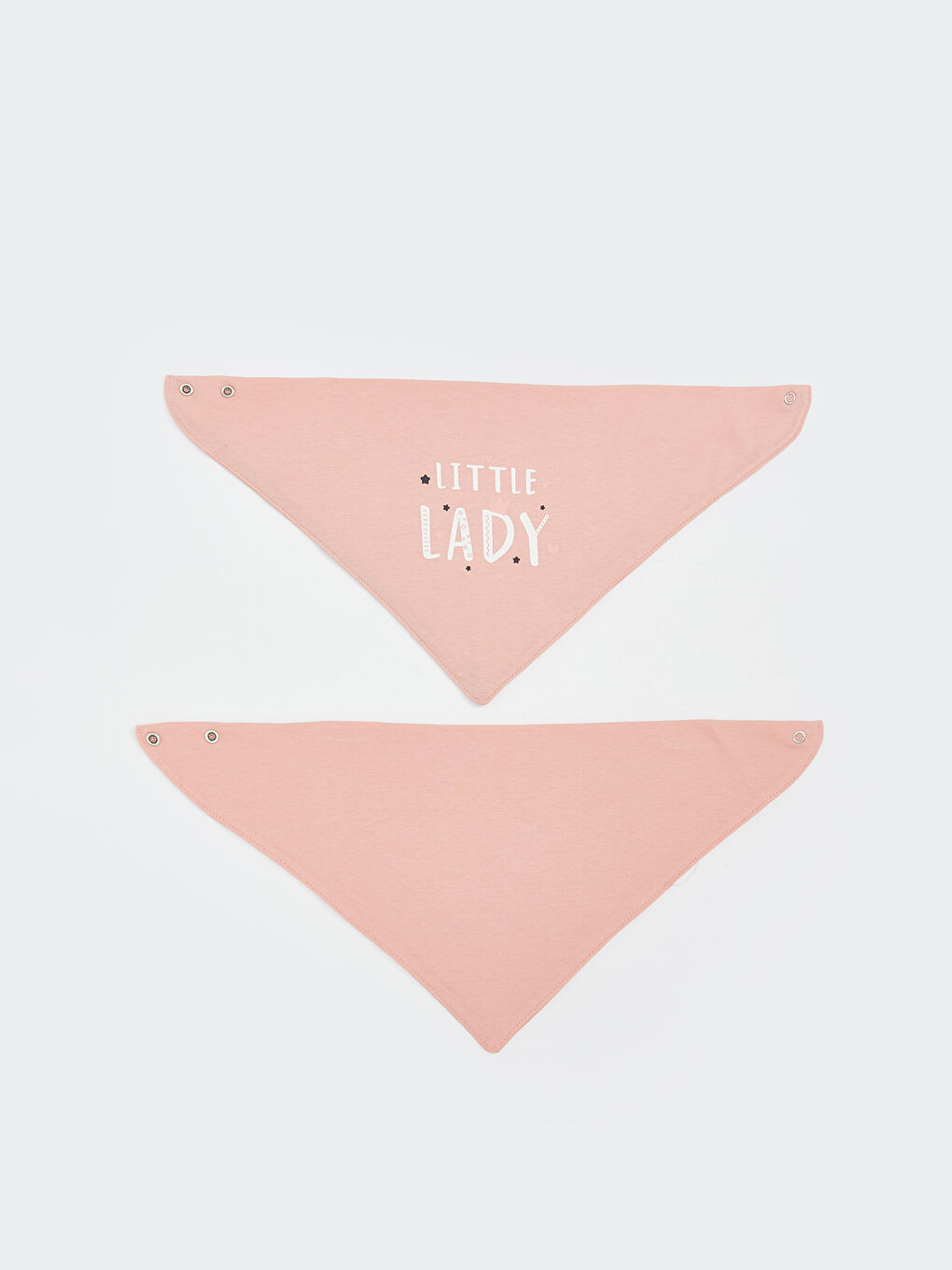 Baskılı Kız Bebek Mama Önlüğü 2'li