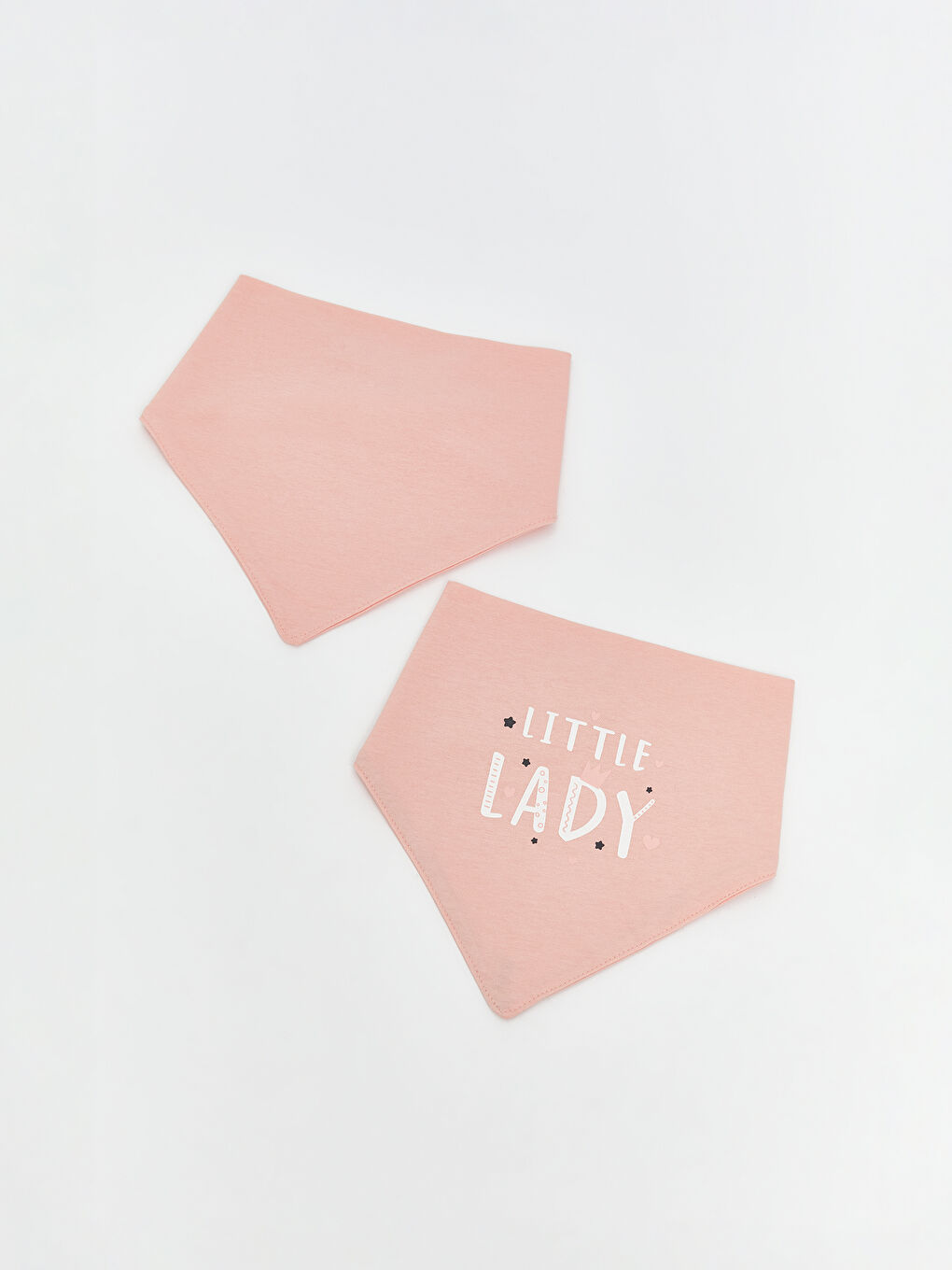 Baskılı Kız Bebek Mama Önlüğü 2'li-1