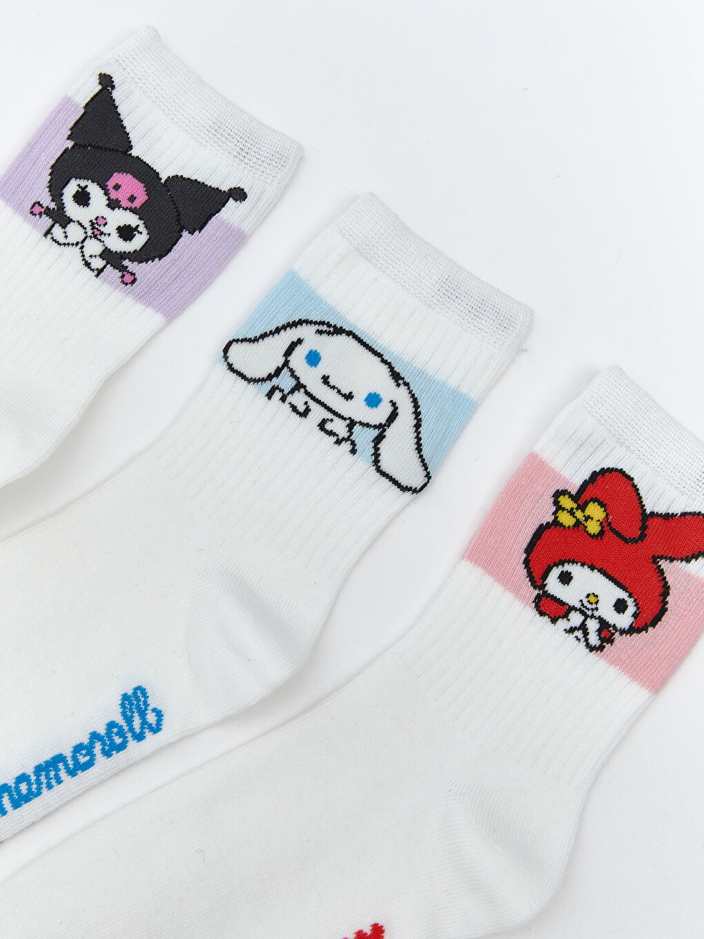 Hello Kitty Patterned Girls Ankle Socks 5 Pack-1