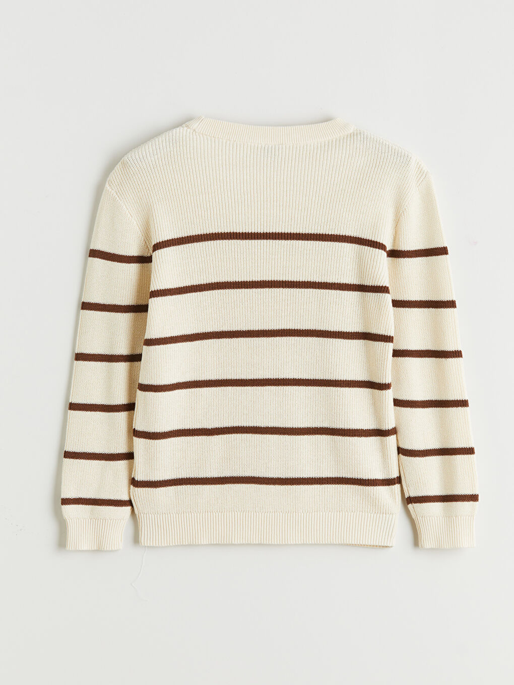 Crew Neck Striped Boys Knitwear Sweater-1