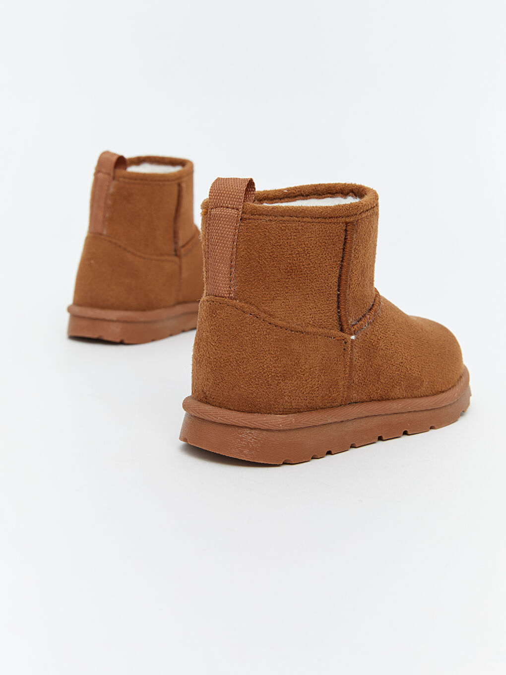 Bej Süet Görünümlü Kız Bebek Bot-4