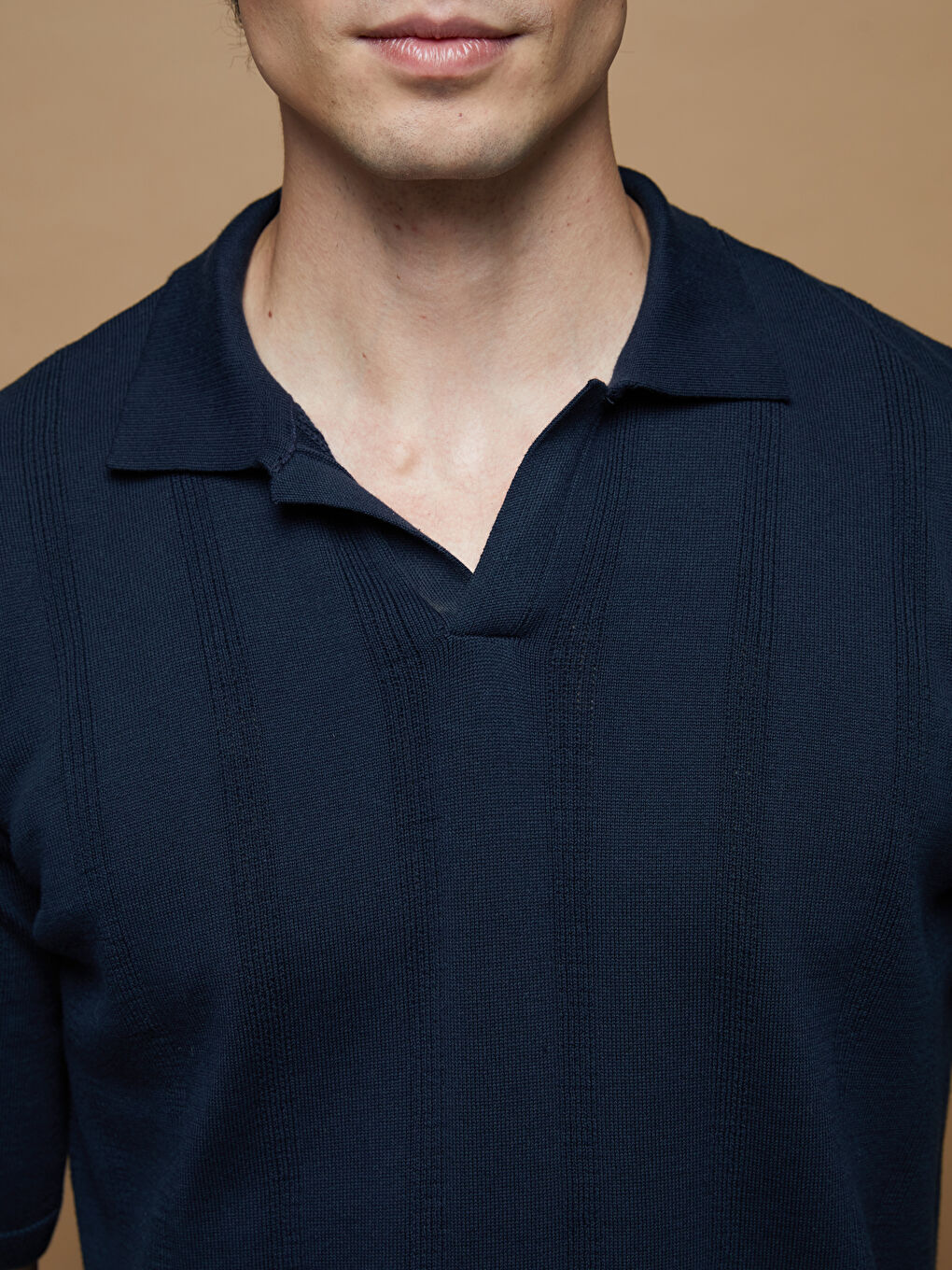 Polo Neck Men's Knitwear Sweater-2