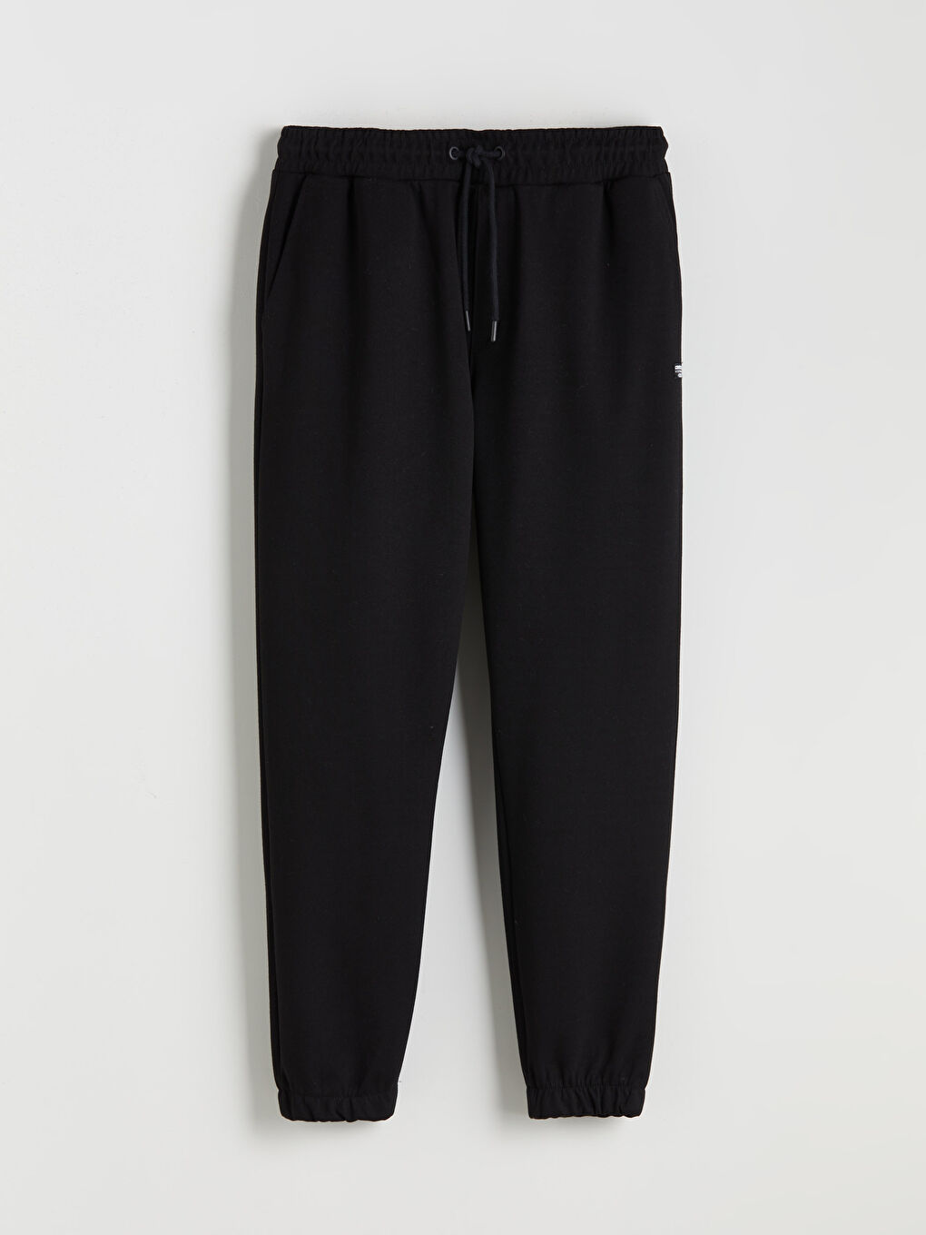 Siyah Standart Kalıp Erkek Jogger Eşofman Altı-4