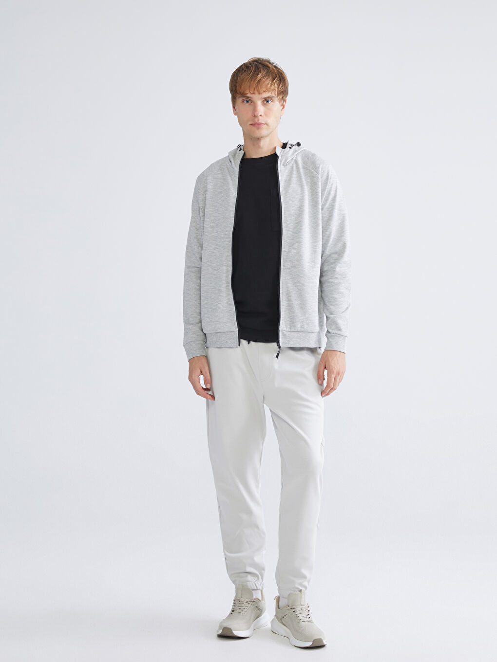 Gri Standart Kalıp Erkek Jogger Eşofman Altı