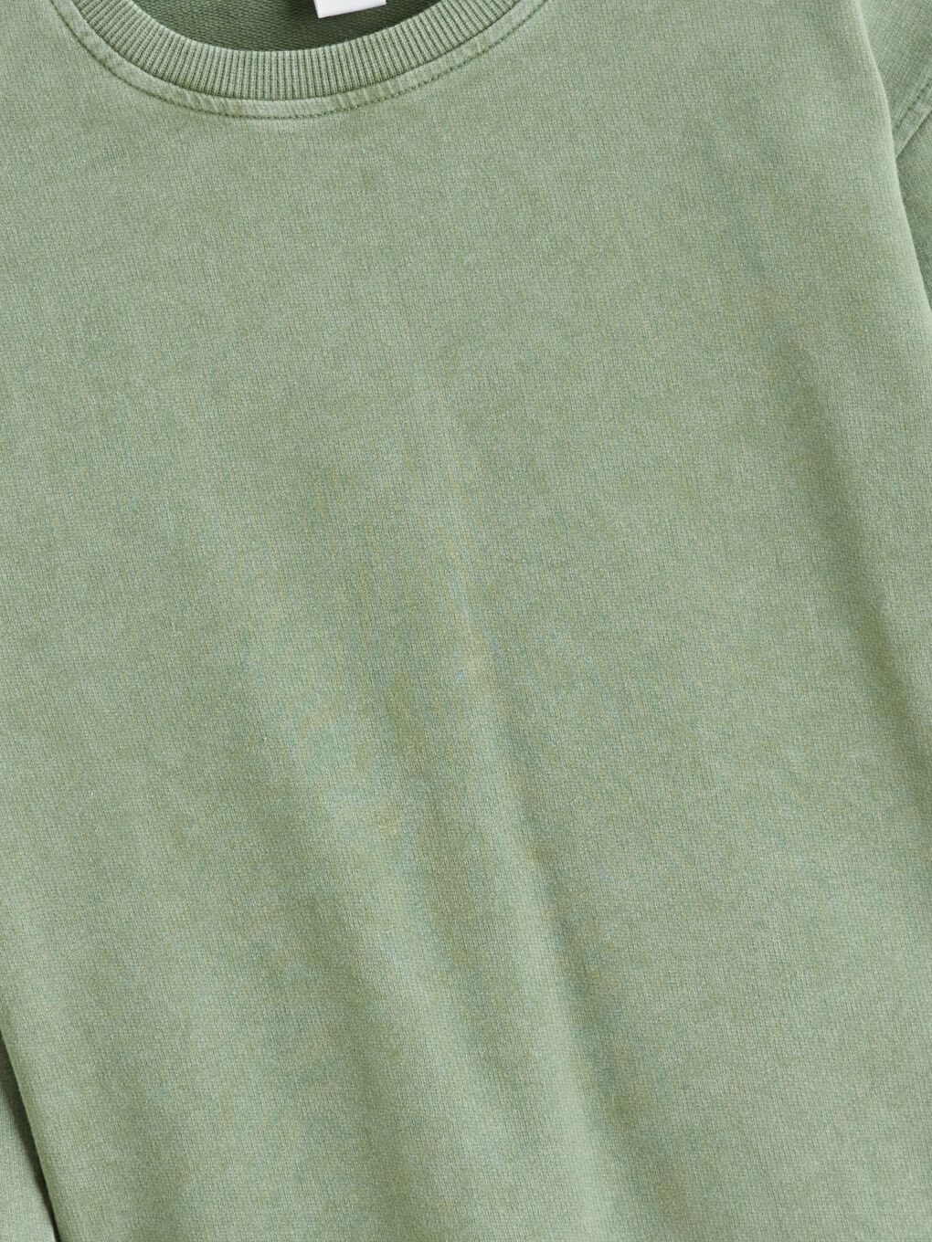 Yeşil Bisiklet Yaka Erkek Çocuk Sweatshirt-1