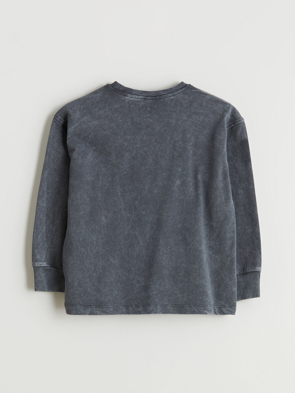 Antrasit Bisiklet Yaka Erkek Çocuk Sweatshirt-3