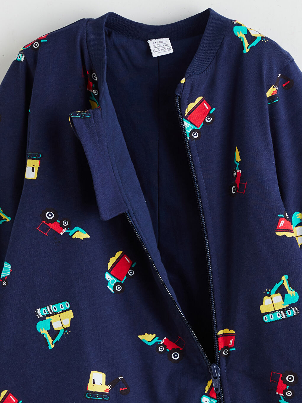 Lacivert 1.6 Tog Baskılı Erkek Bebek Tulum-2