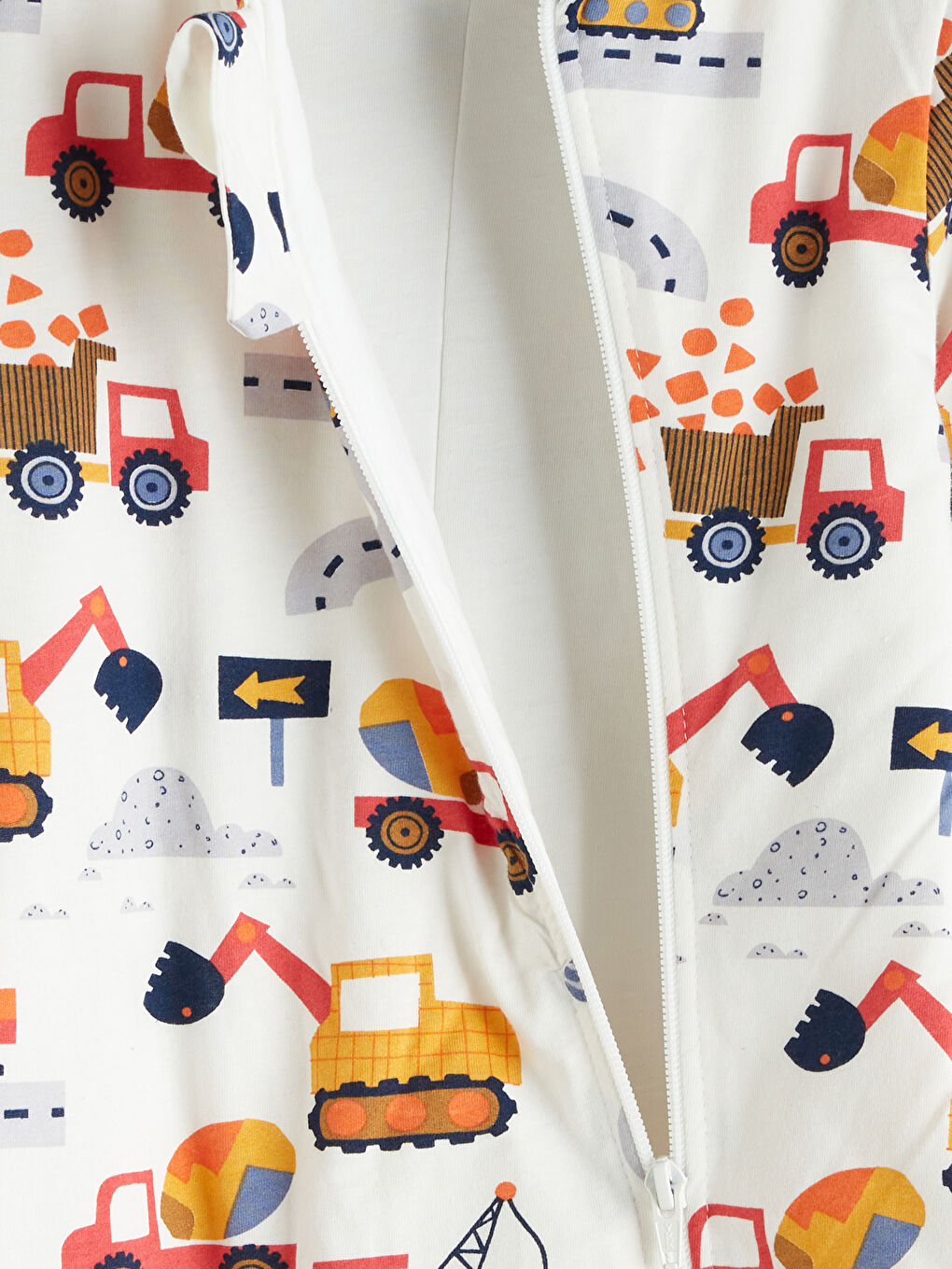 Ekru 1.6 Tog Baskılı Erkek Bebek Uyku Tulumu-2