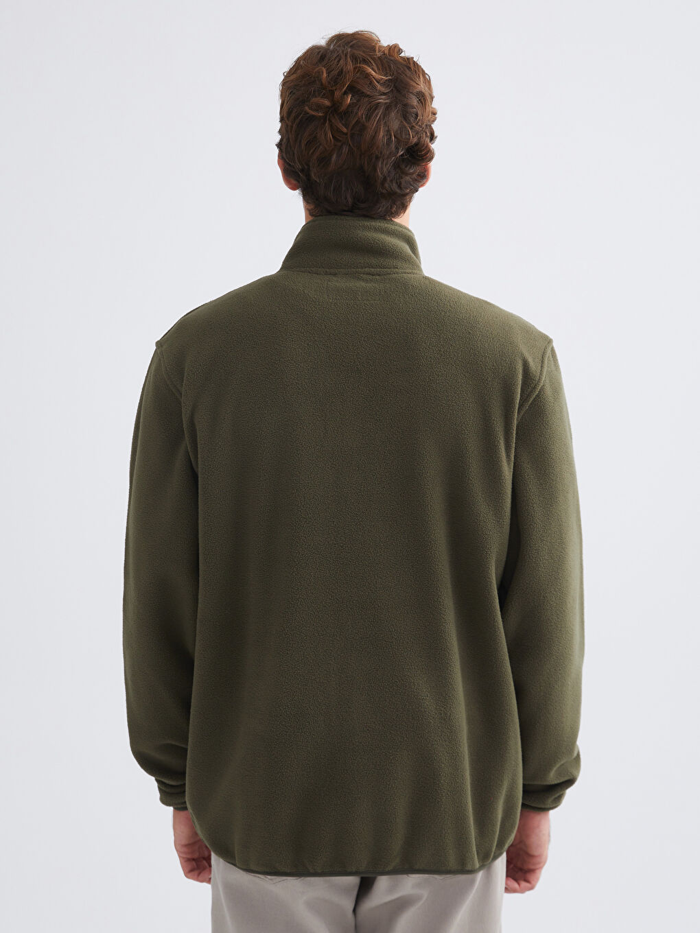 Man GREEN Zip-Up Sweatshirt-4