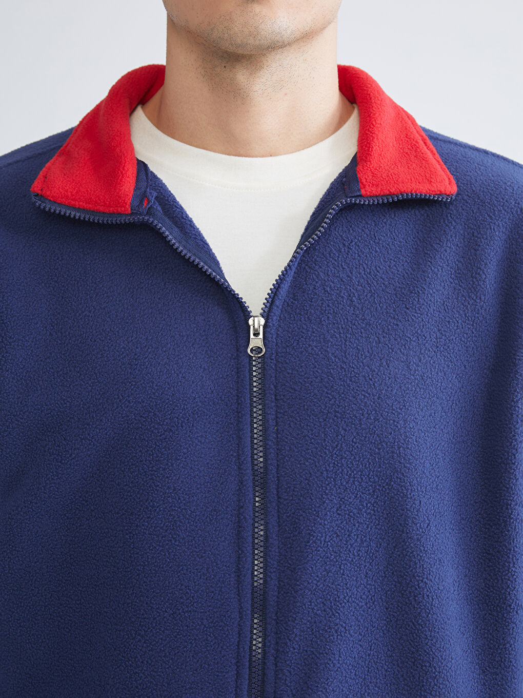 Man NAVY Zip-Up Sweatshirt-2