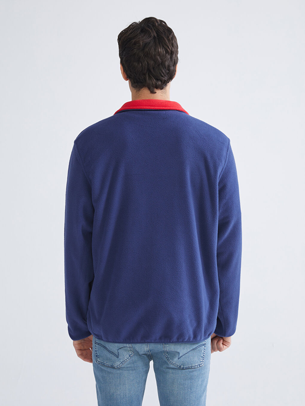 Man NAVY Zip-Up Sweatshirt-4