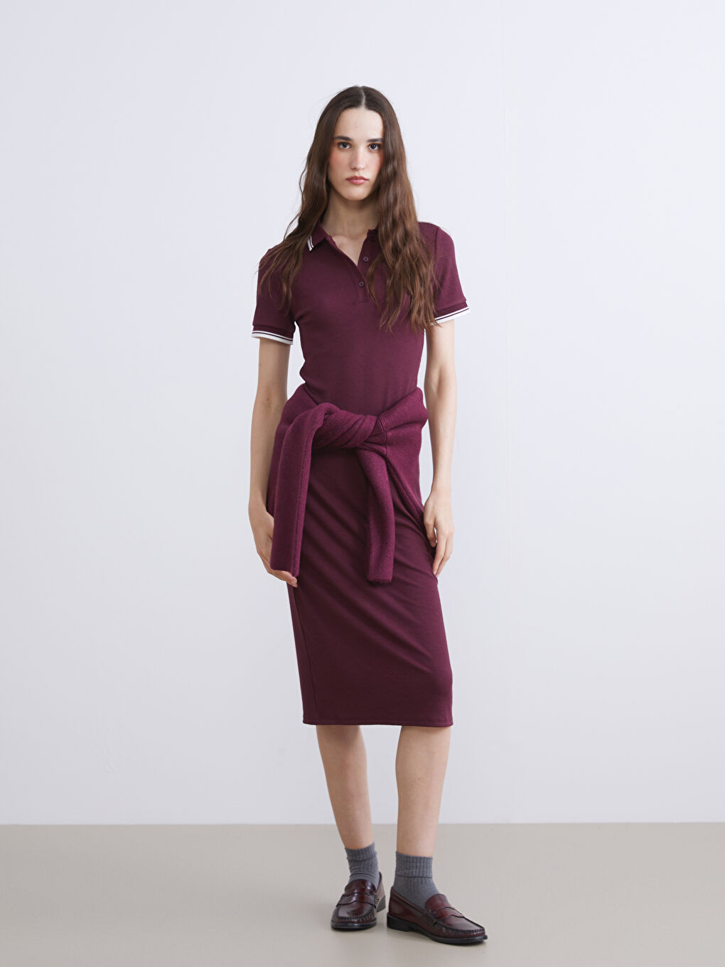 Polo Neck Mini Dress