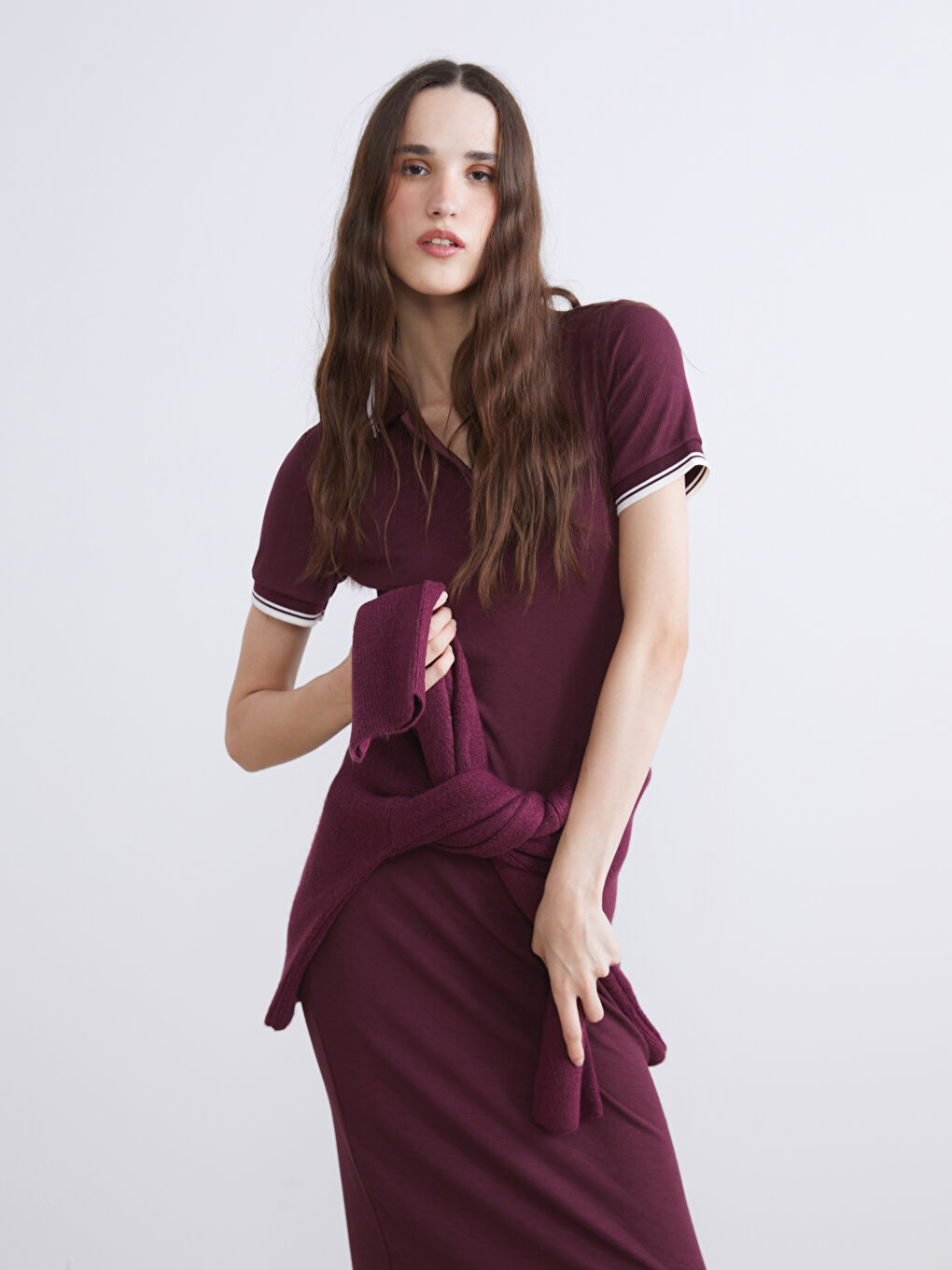 Polo Neck Mini Dress-1