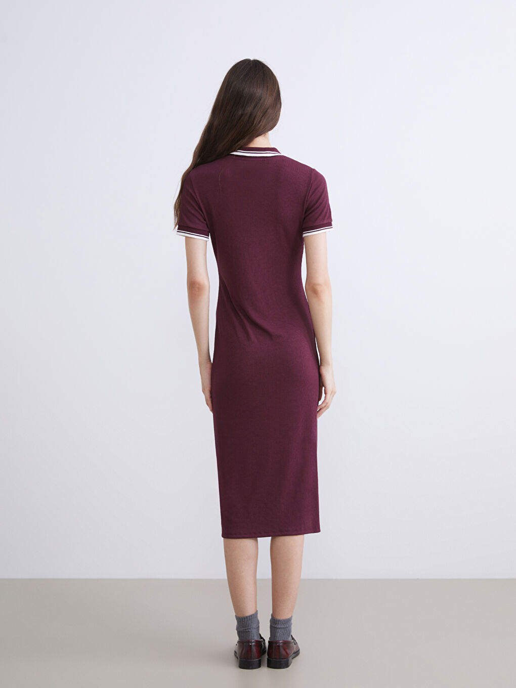 Polo Neck Mini Dress-3