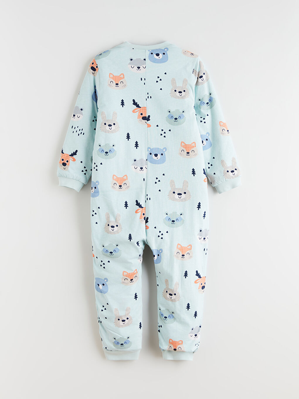 Turkuaz Baskılı Erkek Bebek Uyku Tulumu-1