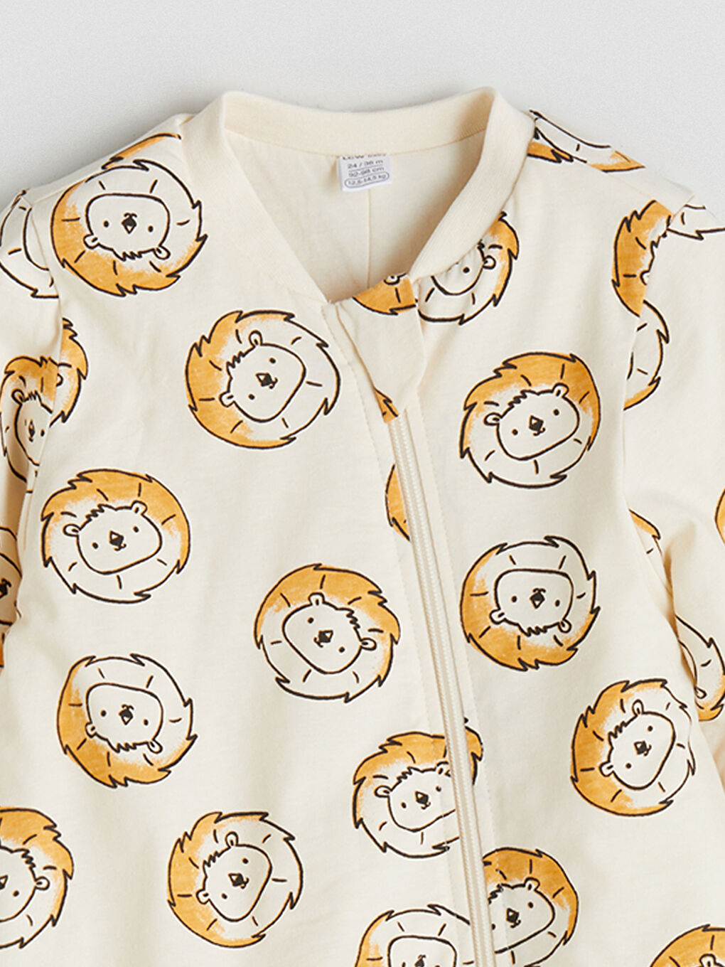 Ekru 1 .6 Tog Baskılı Erkek Bebek Uyku Tulumu-1