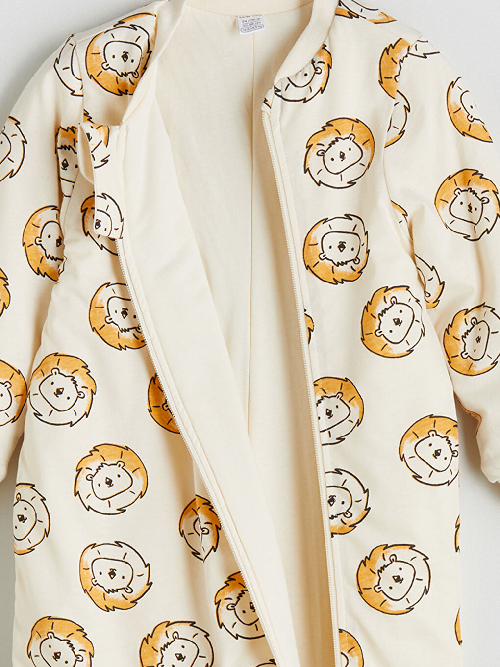 Ekru 1 .6 Tog Baskılı Erkek Bebek Uyku Tulumu-2