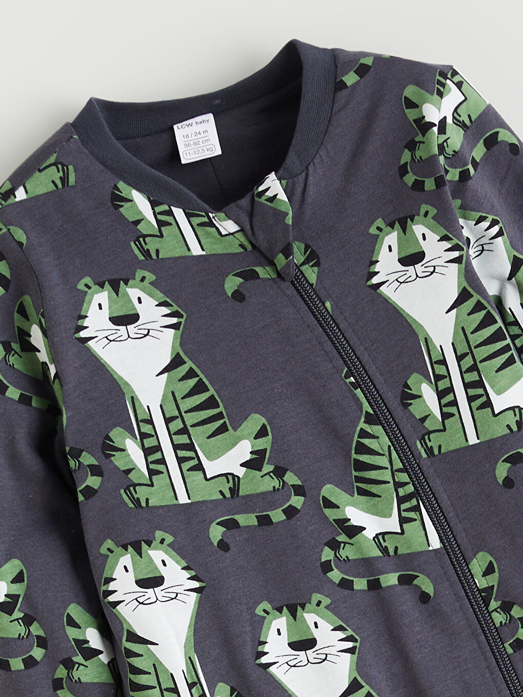 Antrasit 1.6 Tog Baskılı Erkek Bebek Uyku Tulumu-1