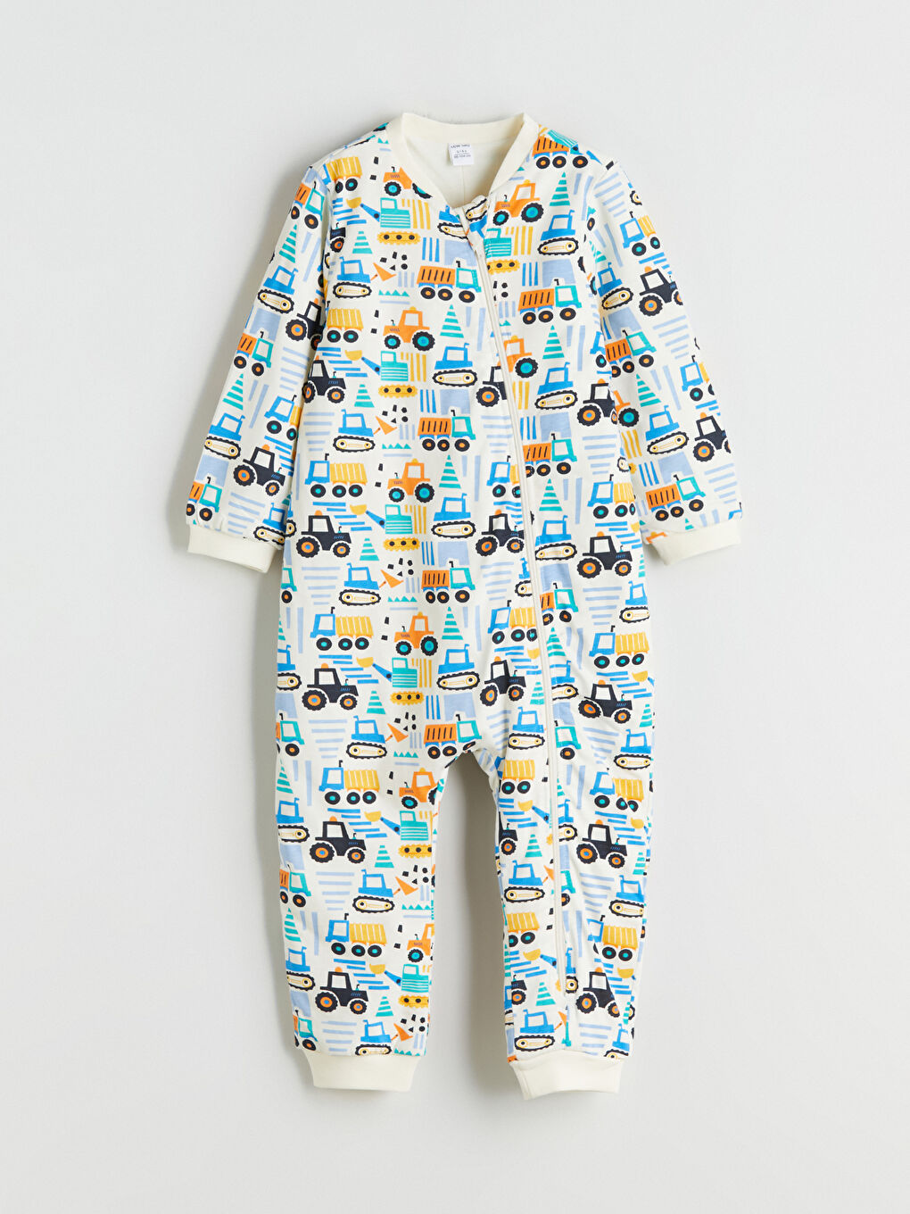 Ekru 1.6 Tog Baskılı Erkek Bebek Uyku Tulumu