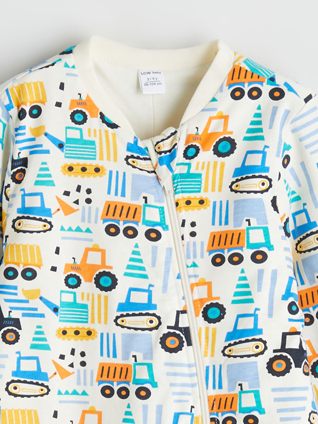 Ekru 1.6 Tog Baskılı Erkek Bebek Uyku Tulumu-1