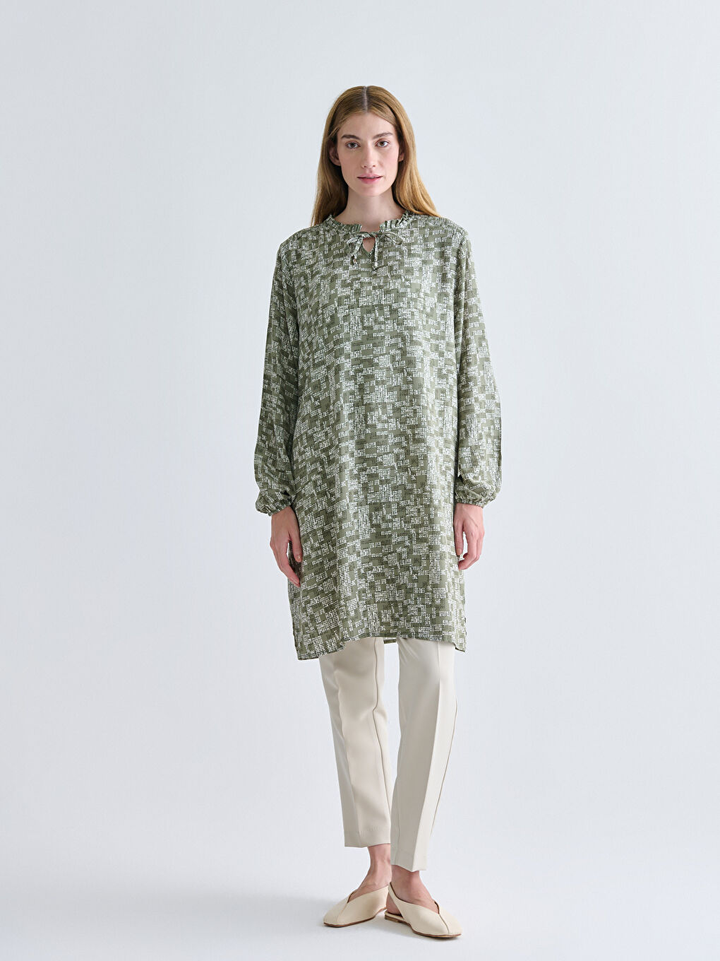 Woman KHAKI Tunic-1