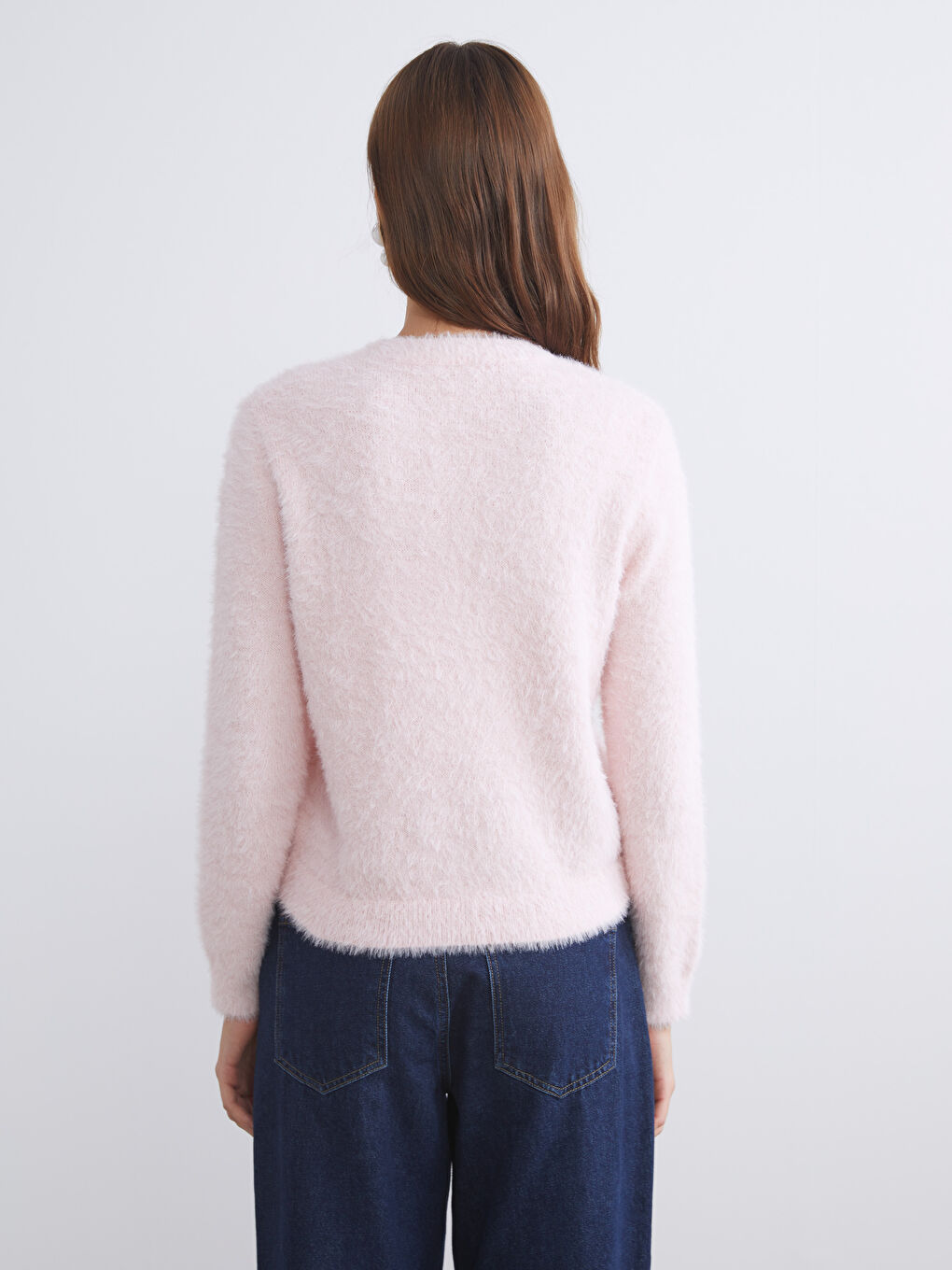 Crew Neck Women's Knitwear Sweater-3