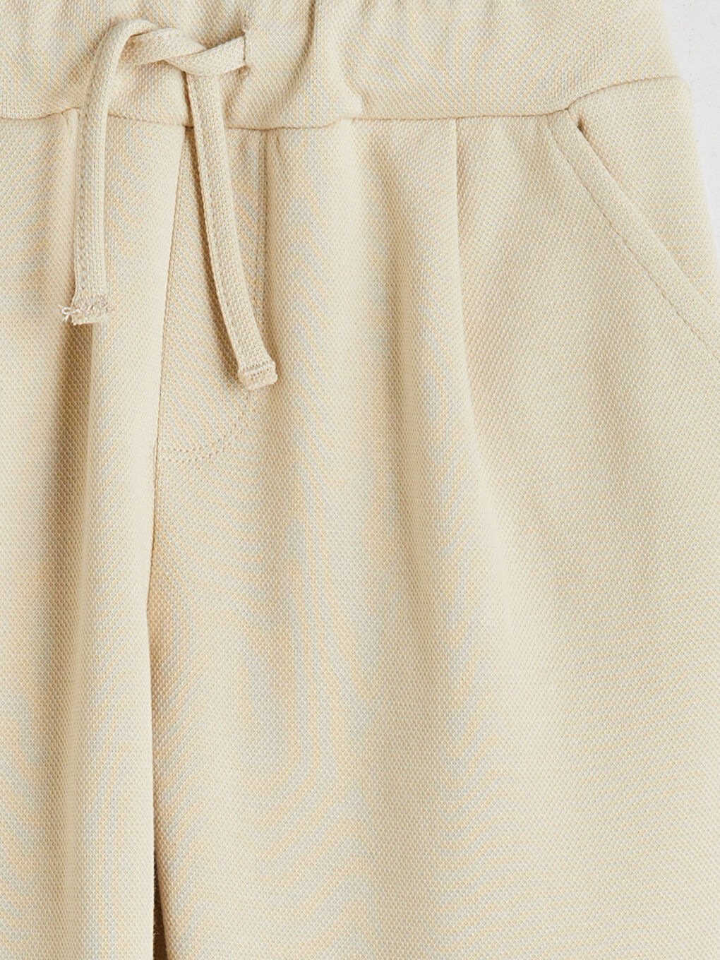 Bej Beli Lastikli Erkek Çocuk Eşofman Altı-2