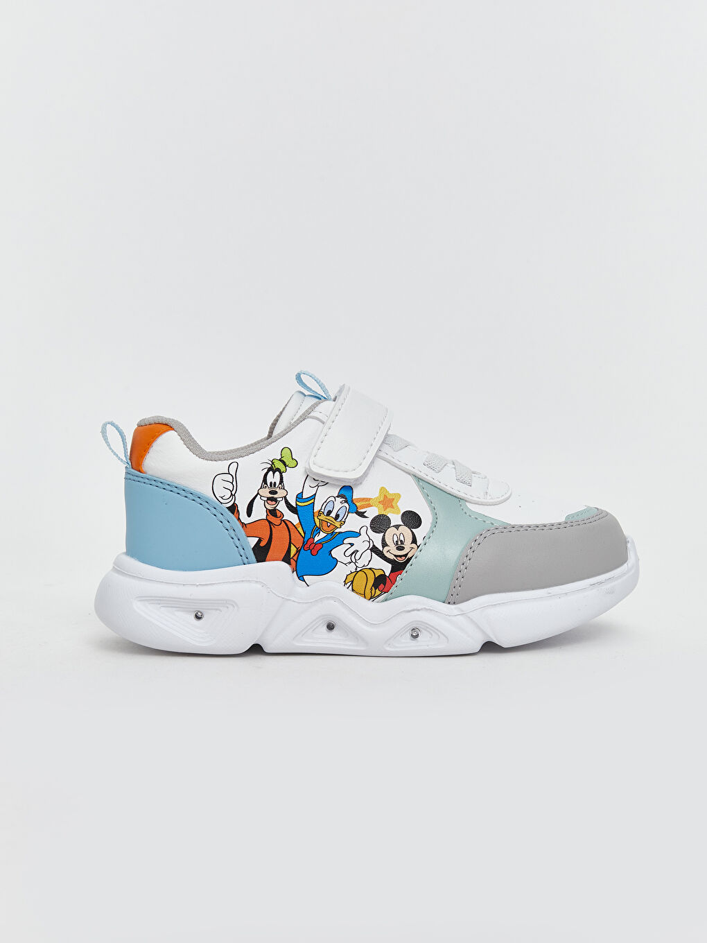 LCW STEPS Mickey Mouse Printed Light-Up Sole Baby Boys' Sneakers -W5I054Z1-J5E