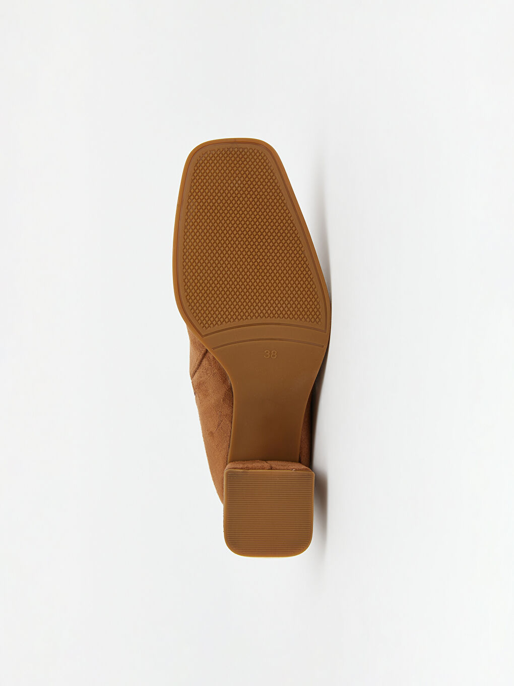 Kahverengi Süet Görünümlü Kadın Topuklu Bot-3