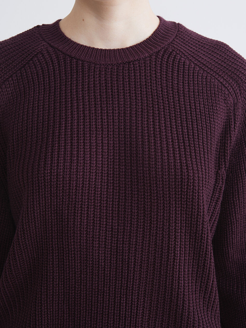 Crew Neck Women's Knitwear Sweater-2