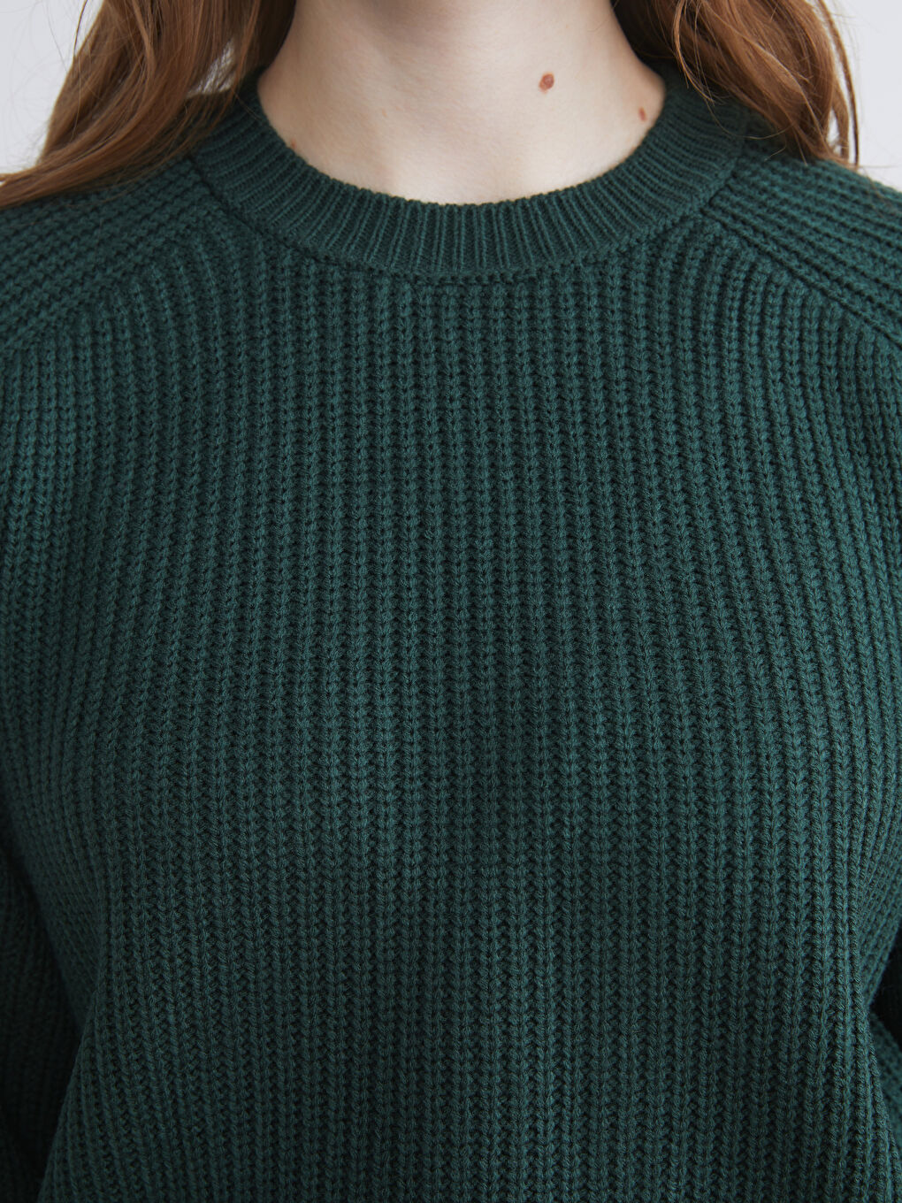 Crew Neck Women's Knitwear Sweater-2